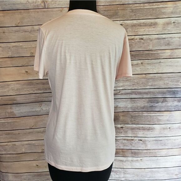 Vince pink tshirt rounded neckline - Picture 5 of 5
